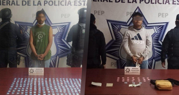 SSP detiene a dos narcovendedores en Puebla y Atlixco