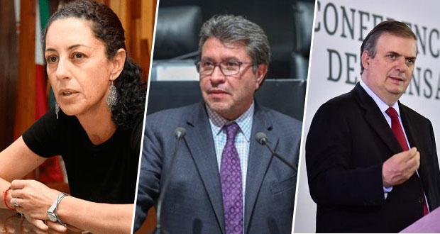 Sheinbaum y Ebrard pelearían candidatura presidencial; Monreal va sí o sí