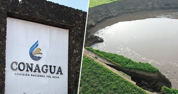 Socavón en Puebla, por proceso natural: Conagua descarta sobreexplotación