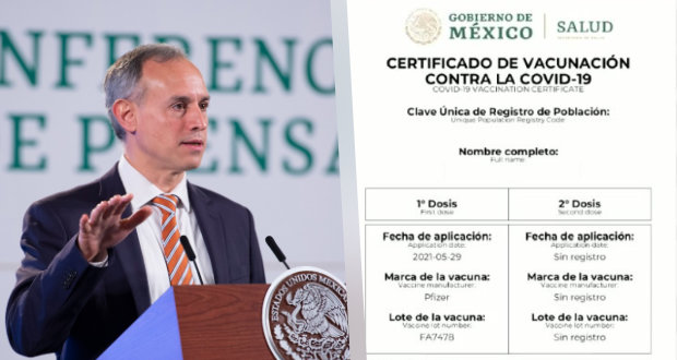 Disponible, certificado de vacunación Covid; no es condicionante de empleo