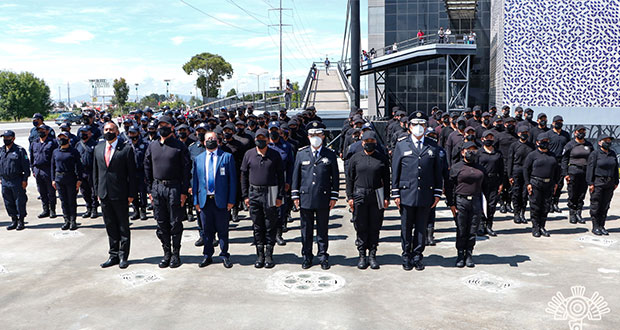105 cadetes graduados se suman a las filas de SSP de Puebla