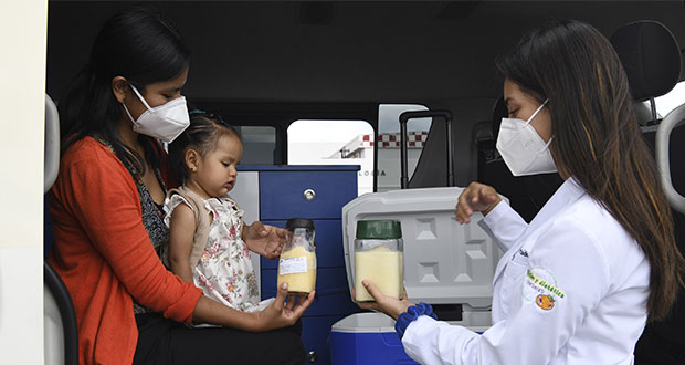 200 mujeres donan leche materna en Puebla en 10 meses