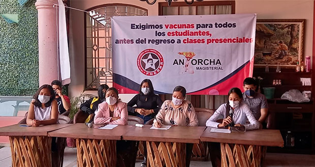 Alumnos de Fnerrr exigen vacunas antes de regreso a escuelas 