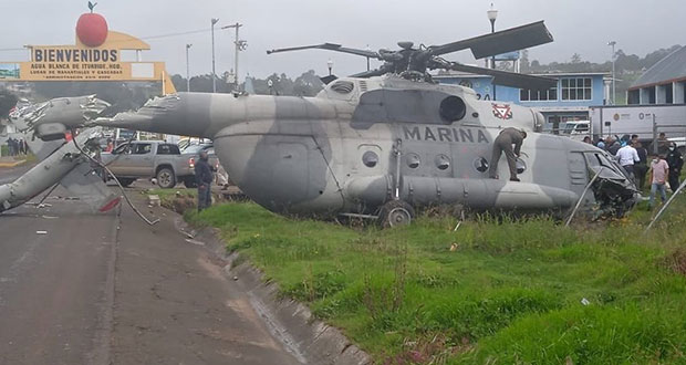 Cae helicóptero de Semar donde iba secretario de gobierno de Veracruz