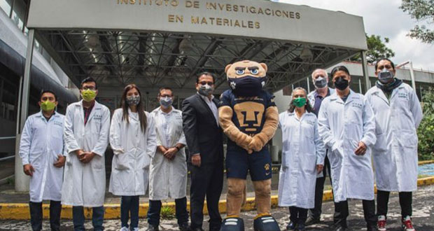 Investigadores de la UNAM crean cubrebocas que inactiva el Covid