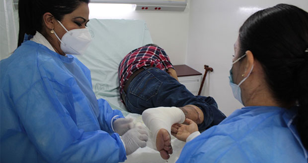 Salvan pierna de Gustavo en hospital Magdalena de las Salinas de IMSS
