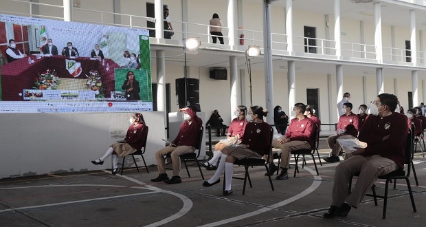 Miguel Barbosa informa sobre vuelta a aulas en enlace a la mañanera