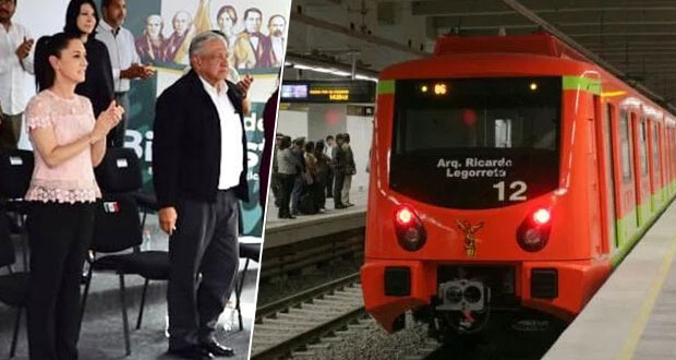 AMLO respalda a Sheinbaum para reactivar L12 del Metro en un año  