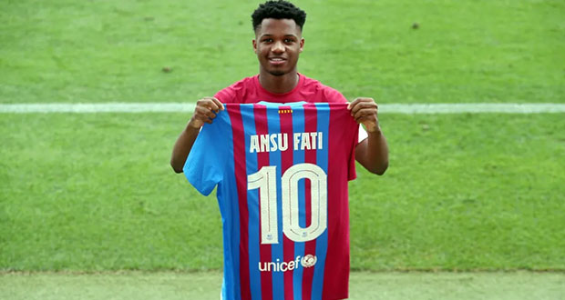 Ansu Fati, el nuevo heredero del “10” del Barça