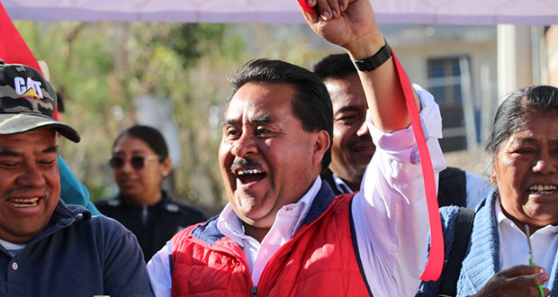Antorcha celebra ratificación de Morales como edil electo de Ocoyucan