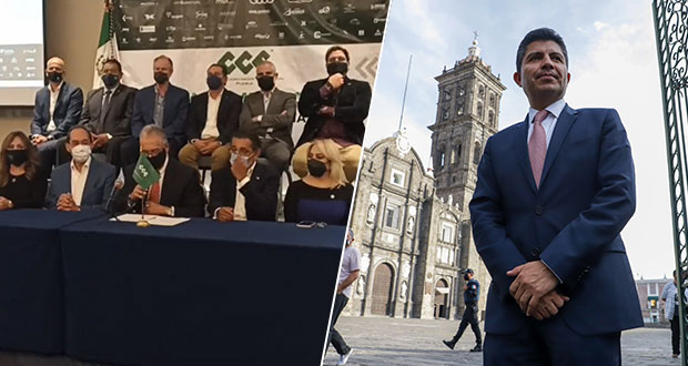 Canaco da voto de confianza a Eduardo Rivera para mejorar CH de Puebla