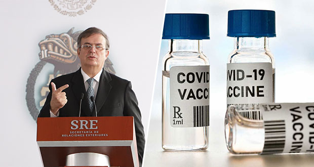 Ebrard asegura que pronto llegarán a Puebla más vacunas contra Covid