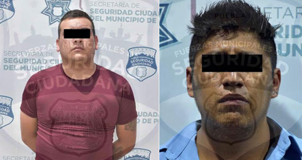 En Puebla capital, detienen a 2 hombres vinculados con homicidios