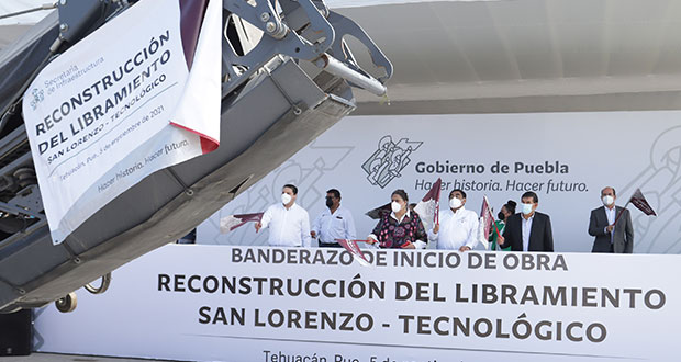 Inician reconstrucción de libramiento en Tehuacán; costará 47.5 mdp