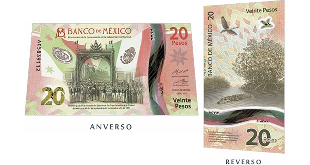 No te confundiste: inicia circulación del nuevo billete de 20 pesos