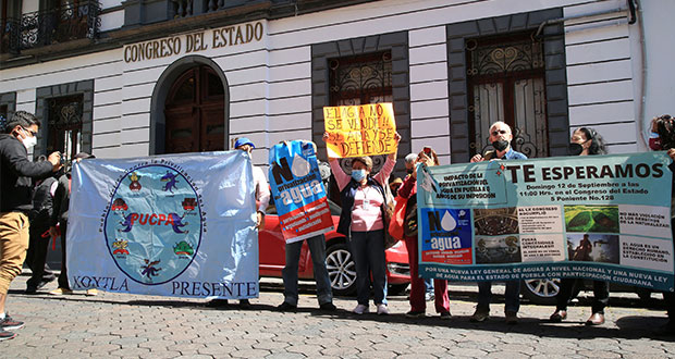 ONGs exigen a nuevo Congreso de Puebla revocar concesión del agua