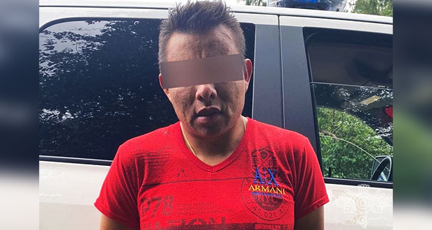 Policía Estatal detiene a presunto ladrón de vehículos en Huauchinango