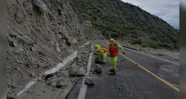 SCT reporta afectaciones en carreteras por Huracán Olaf