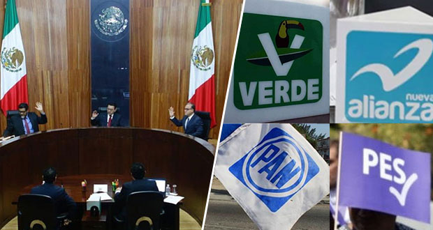 Sala regional del Tepjf ratifica multas de 4.1 mdp contra PAN, PVEM, PES y NA