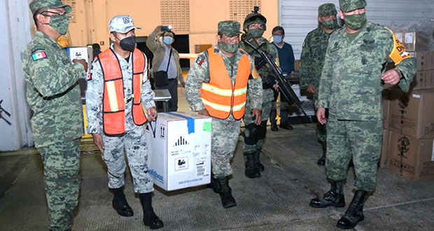 Sedena lleva 1.9 millones de vacunas Covid a Puebla y 8 estados