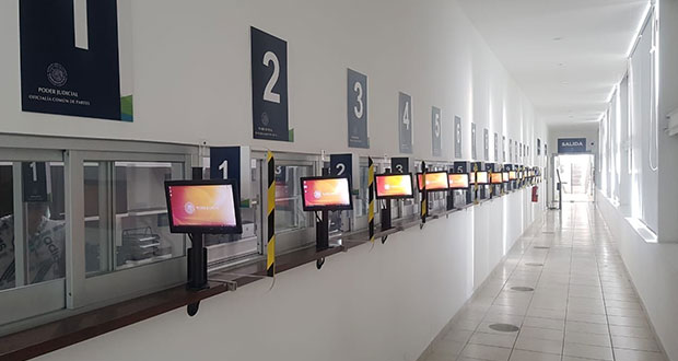 TSJ de Puebla instala pantallas para visualizar avance de trámites