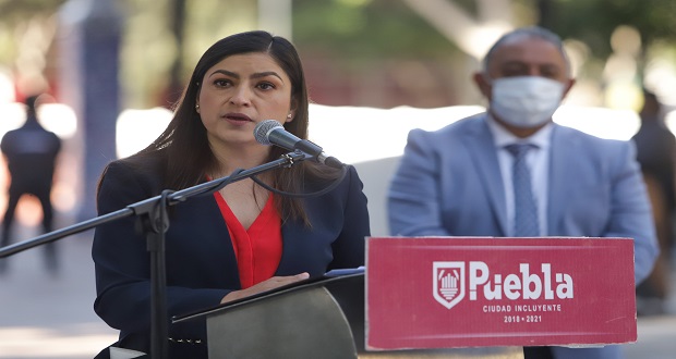 Por visita de AMLO, Claudia Rivera recorre su último informe de labores
