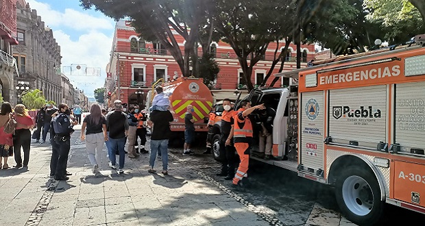 Este lunes, participa en el simulacro nacional en Puebla; se hará a esta hora