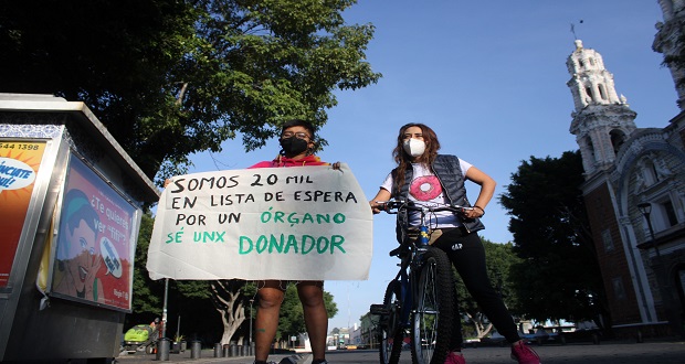Con rodad, ONG busca fomentar la donación de órganos en Puebla