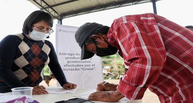 SDR entrega apoyos a 543 productores afectados por “Grace”