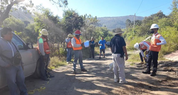 Avanza gestión antorchista para ampliar red eléctrica en Ocoyucan