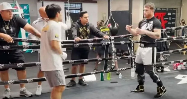 “Canelo” Álvarez da clases de boxeo al hijo “Manny” Pacquiao