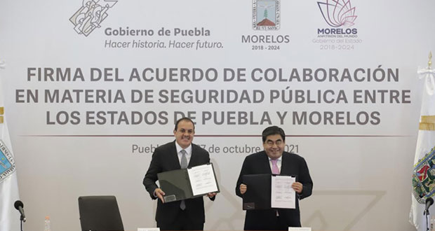 Coordinar C5 en Puebla y Morelos para combatir delincuencia, acuerdan