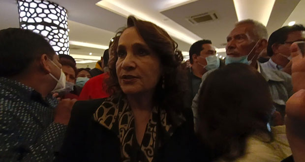 En Morena, hay diferencias, pero no división, afirma Padierna en Puebla