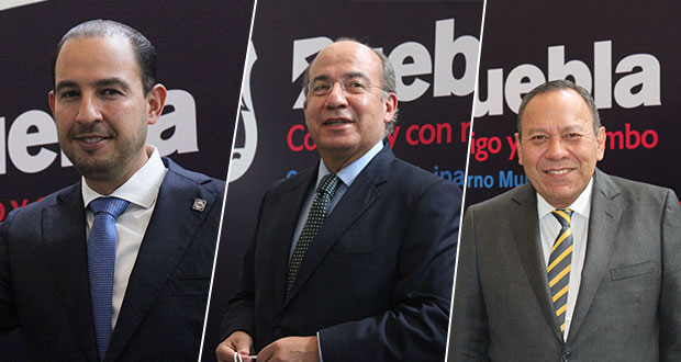 Políticos de PRI, PAN y PRD respaldan a Rivera en toma de protesta