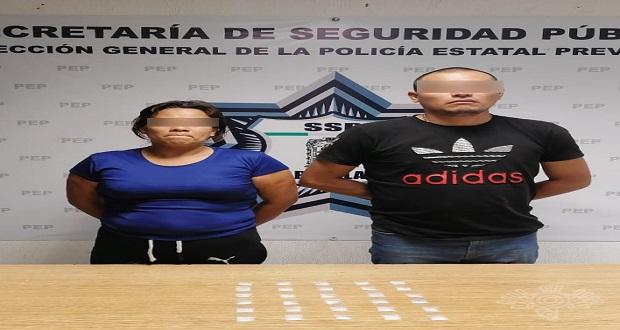 SSP detiene a dos presuntos narcomenudistas en Amalucan