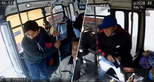Captan en video a dos sujetos armados asaltar ruta 63 en Loma Bella
