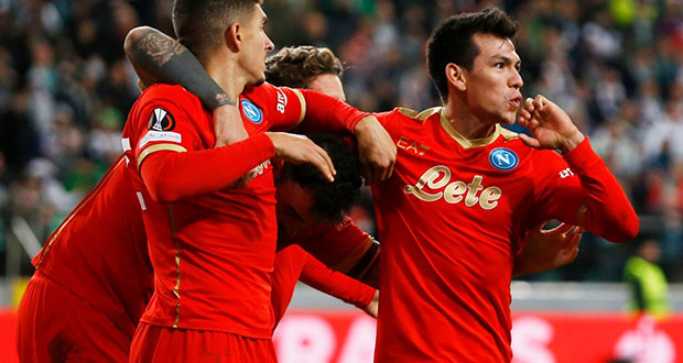 “Chucky” Lozano anota en la goleada del Napoli frente al Legia