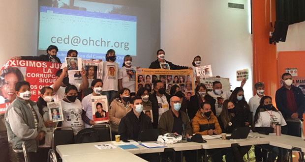 Colectivo de Desaparecidos de Puebla se reúne con la ONU