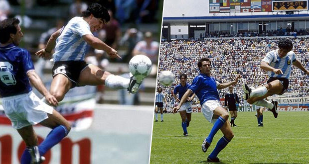 El día que Maradona celebró un gol en el Cuauhtémoc