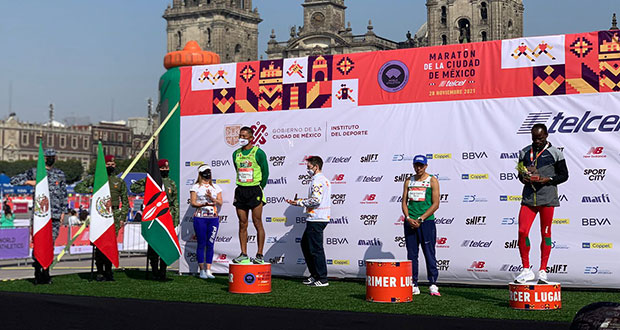 Elementos de Sedena conquistan el podio en Maratón de CDMX