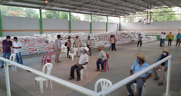 En Puebla, 30 mil productores beneficiados con fertilizantes: Sader