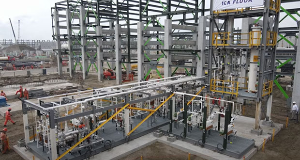 En una semana, instalan módulo de planta de gases en Dos Bocas