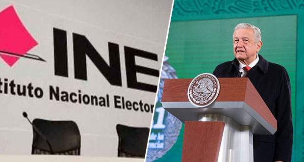 AMLO critica a INE por no publicar encuesta sobre reforma electoral