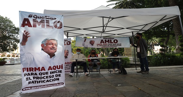 316 promoventes en Puebla por revocación de mandato; 142,200 firmas, meta