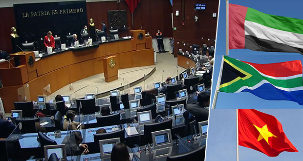 Senado ratifica a embajadores en Sudáfrica, Vietnam y EAU