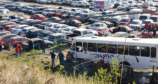 Comuna de Puebla venderá 5,602 vehículos chatarra; ingresarían 23.2 mdp