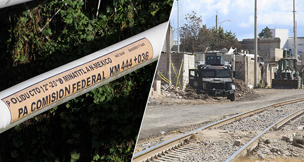 Xochimehuacan, con 134 lotes en riesgo por ductos de Pemex y vías férreas