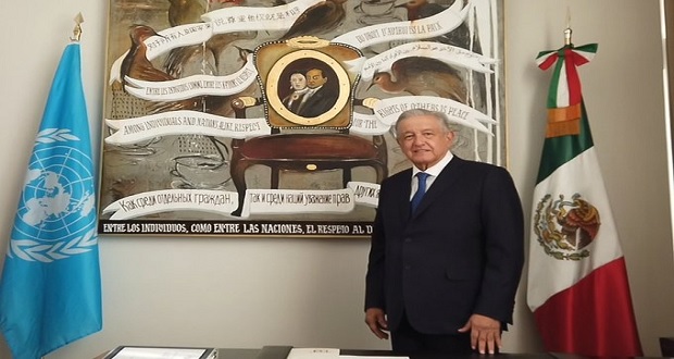 En Consejo de ONU, AMLO propone plan mundial para apoyar a los más pobres