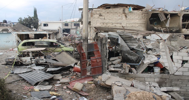 Dos días de luto y sube a 184 casas dañadas por explosión en Xochimehuacán