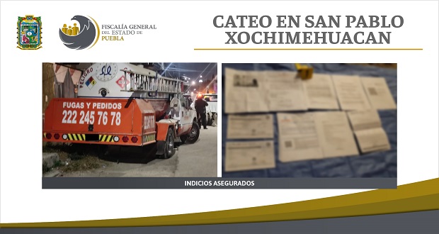 FGE confirma cateo en inmueble en Xochimehuacan y decomiso de pipa